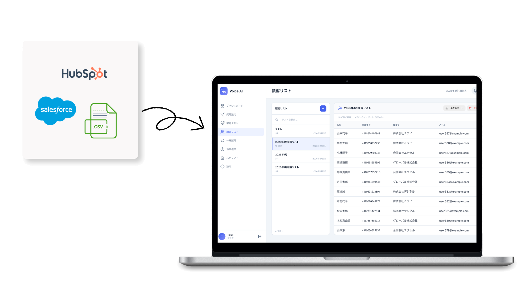 顧客リスト追加